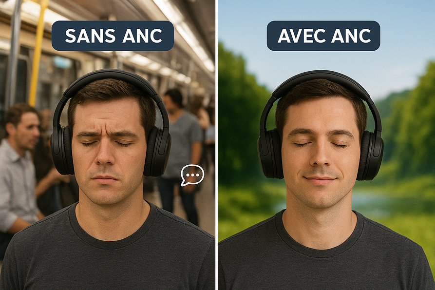 Comparaison Sans ANC / Avec ANC